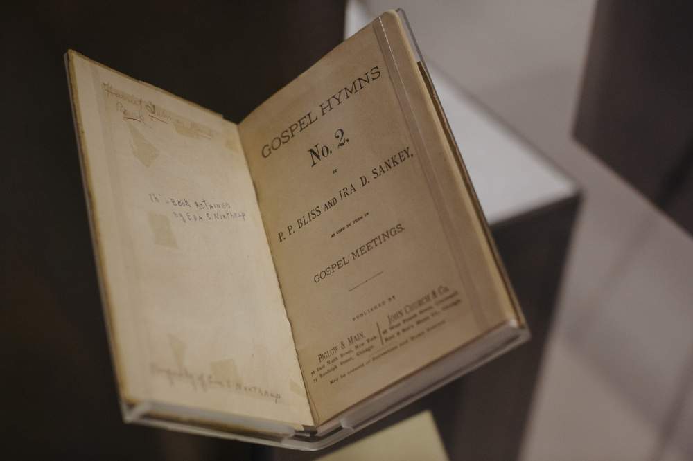Harriet Tubman's hymnal. (Lexey Swall\/The New York Times)
