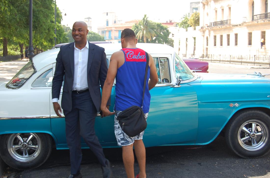 Atlanta City Councilman Kwanza Hall takes a spin in a local taxi.Photo: Katie Leslie / kleslie@ajc.com