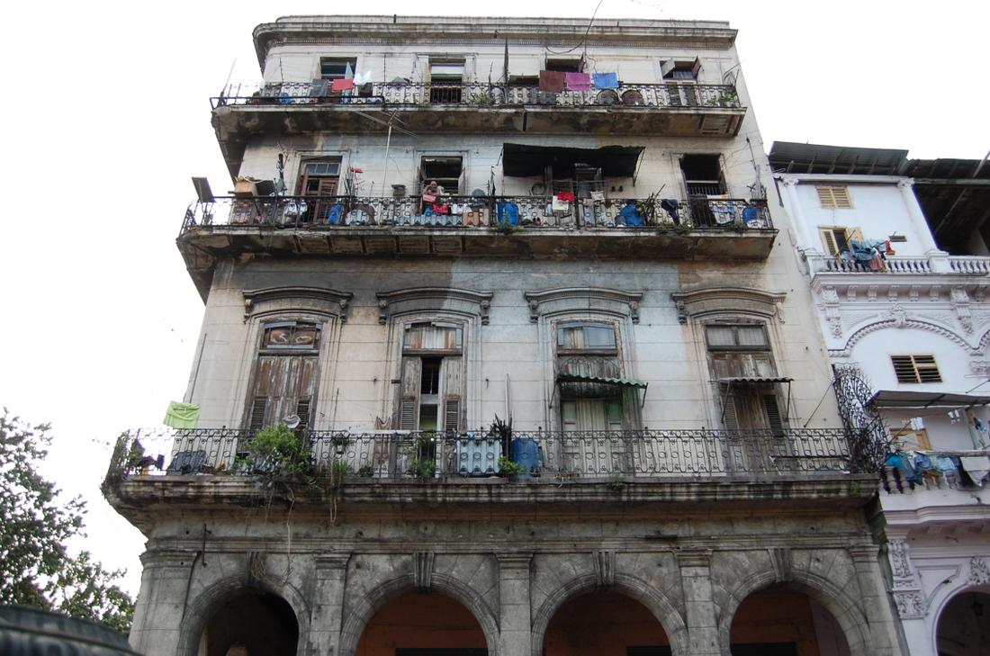 These apartments in Havana, like many, show signs of decay.Photo: Katie Leslie / kleslie@ajc.com