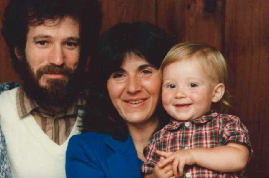Family portrait of Luke with his parents, John and Giana Eden in 1985. CONTRIBUTED