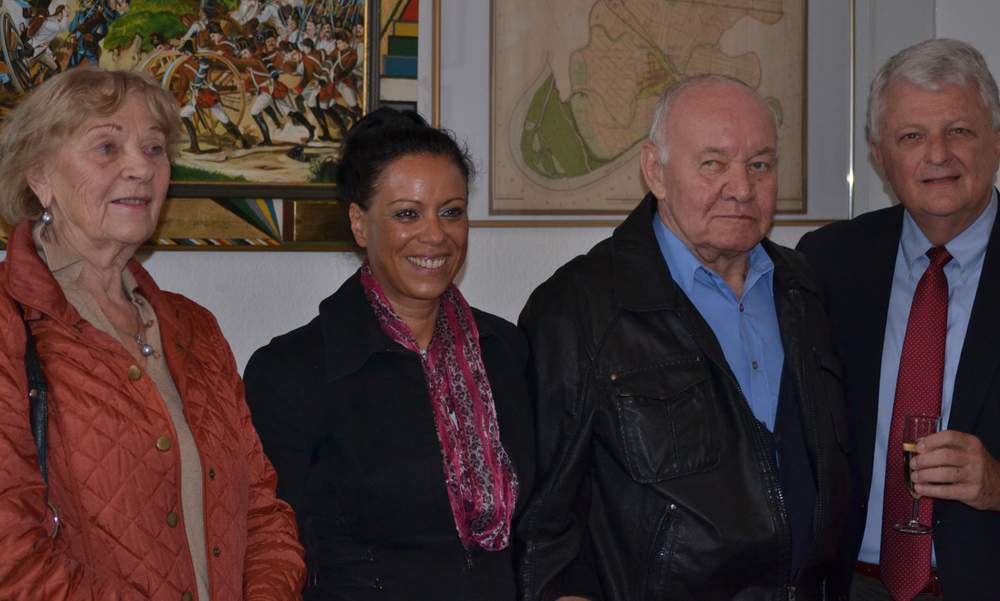 Irene Penn (from left), Natalie Blaquiere, Karl Schmidt and Ross Greene. They assisted Greene in his search for the site of his uncle's 1944 plane crash. Contributed by J. Ross Greene