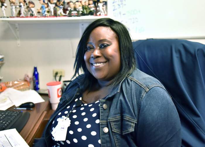 Latoya Roberts at the Delaware North warehouse during Atlanta Braves' home game against the Miami Marlins at Turner Field on July 2, 2016.