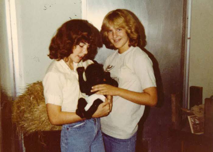 Michele (left) and a friend tend to a baby gorilla at Gladys Porter Zoo in Brownsville, Texas, in 1983. Contributed by Michele Stumpe