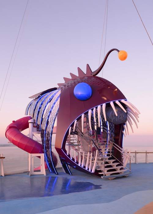 The entrance to the Ultimate Abyss Slide