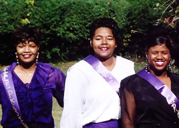 The picture was taken in 1992 at the Morris Brown College homecoming parade. From left, Dorsey Jones, Chantel Jones, Keisha Thompson. 