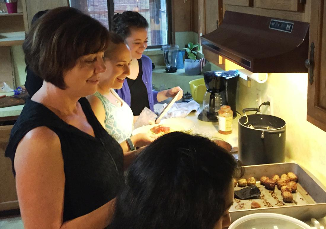 The pro bono attorneys and other volunteers gathered recently for dinner and a planning meeting at a rented ranch house a short drive from the South Texas Family Residential Center.Photo by: Jeremy Redmon\/jredmon@ajc.com