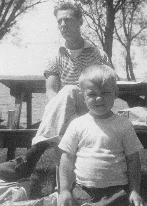 Randy with his father, Tom, who went to Australia to mine opals after he left the family. Contributed photo