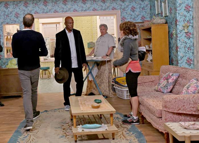 Leon, Martin and Fierstein and Martin in the Turnblad's apartment