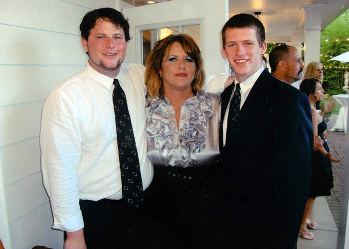 Alex Meador (from left) with mom Joanie Meador and brother Mickey Meador in 2011. Contributed