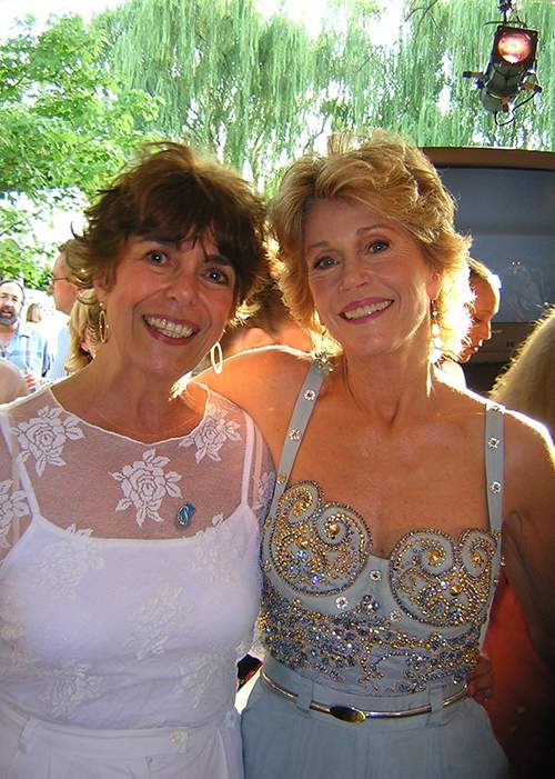 Sara Gonzalez with Jane Fonda at a fundraiser in Atlanta in 2005. Contributed photo
