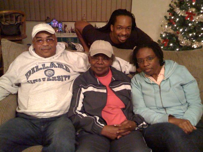 Jericho with his family, Nelson Demery Jr., Neomia Demery and Nequella Demery, on Christmas Day in 2008. Contributed by Nequella Demery