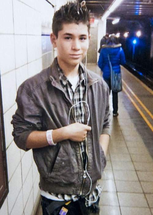 Oscar at a New York subway station. Contributed photo
