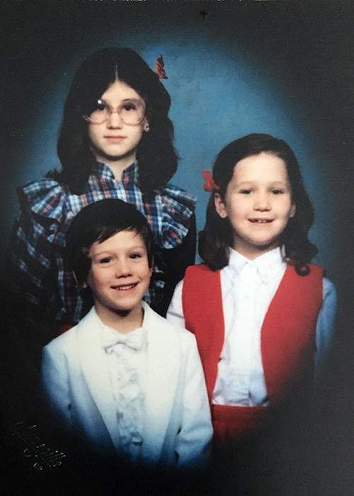 Rebekah with her younger siblings. Contributed photo
