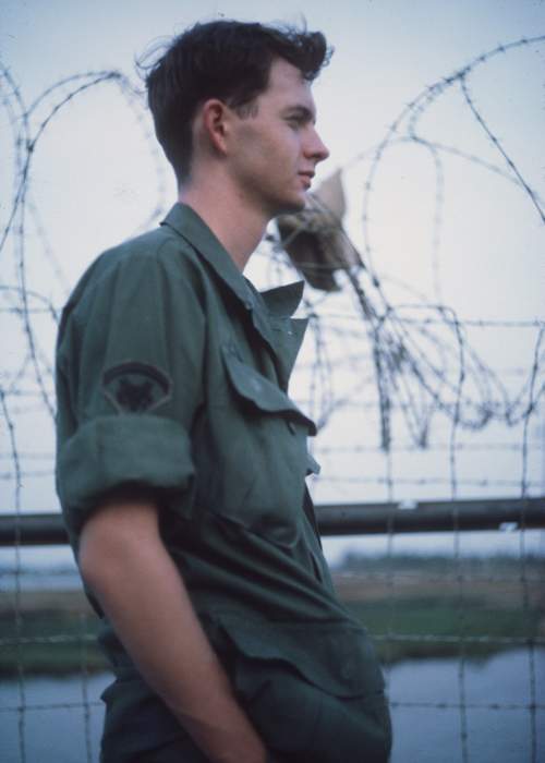 Searcy at age 24 in Vietnam in 1968. He was working at Combined Intelligence Center, Vietnam, during the Tet Offensive. Contributed
