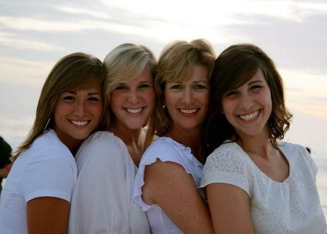 Tricia and her daughters, Julia (far right), Meredith (from left) and Mallory. Contributed photo