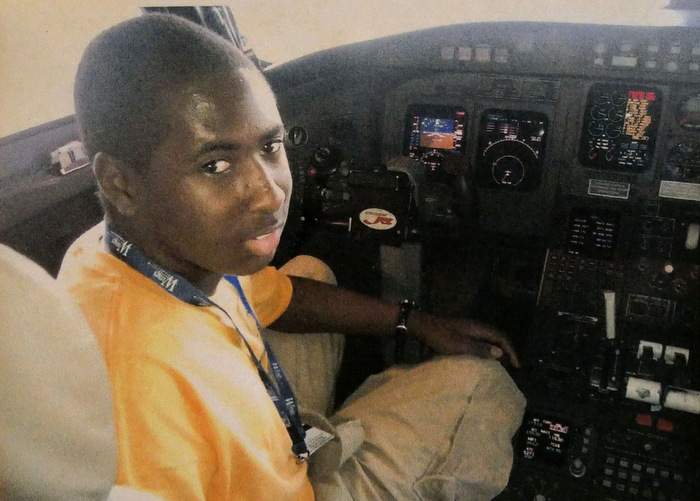Vicki has always encouraged Leon’s interest in aviation. For his 13th birthday, she took him on a tour of FlightSafety aviation school and encouraged him to apply for Aviation Career Enrichment (ACE) Academy, which trains young people of color. Family photo.