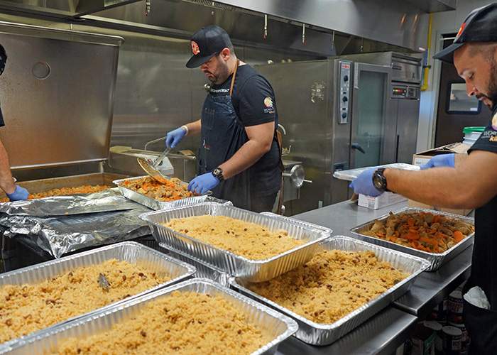 World Central Kitchen in Dorado produced between 5,000 and 6,000 meals a day. Contributed by Carla Dávila Ortiz