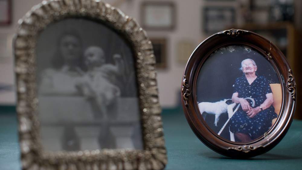 Louie’s grandmother, Goya Rodriquez (in the photo on the right), is one of his heroes. She took a shot of rum every day and lived to 96. The other photo is of Louie as a child with his mother, Edna.