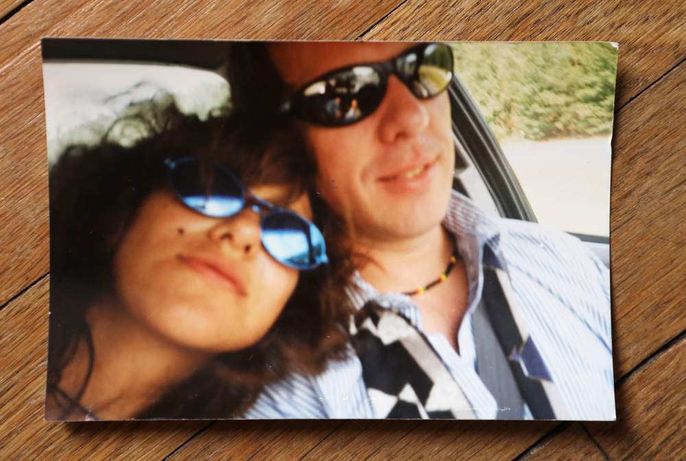 Before selfies were cool,  Adriana shot this one as she and Frank drove back from Tennessee after eloping.  Ben Gray \/ bgray@ajc.com