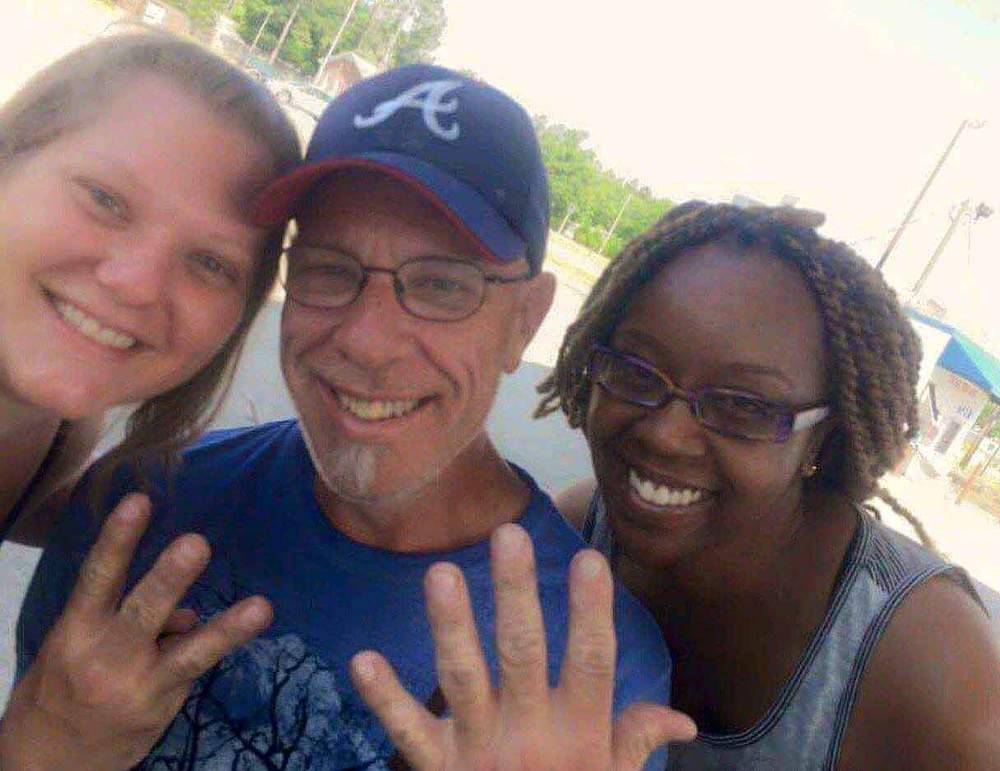 From left,  Carrie Johnson,  Frank Barham and Margaret Kargbo were all on a trip to Savannah as part of a charity event when they were involved in a crash in southeast Georgia. Barham and Kargbo were killed. (Facebook photo)