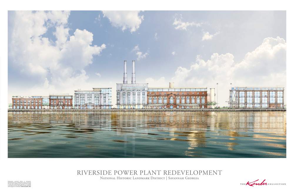 Architectural renderings of the Riverside development in Savannah