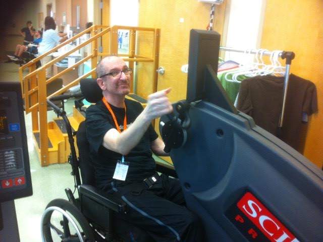 Greg Germani in rehab at Shepherd Pathways.