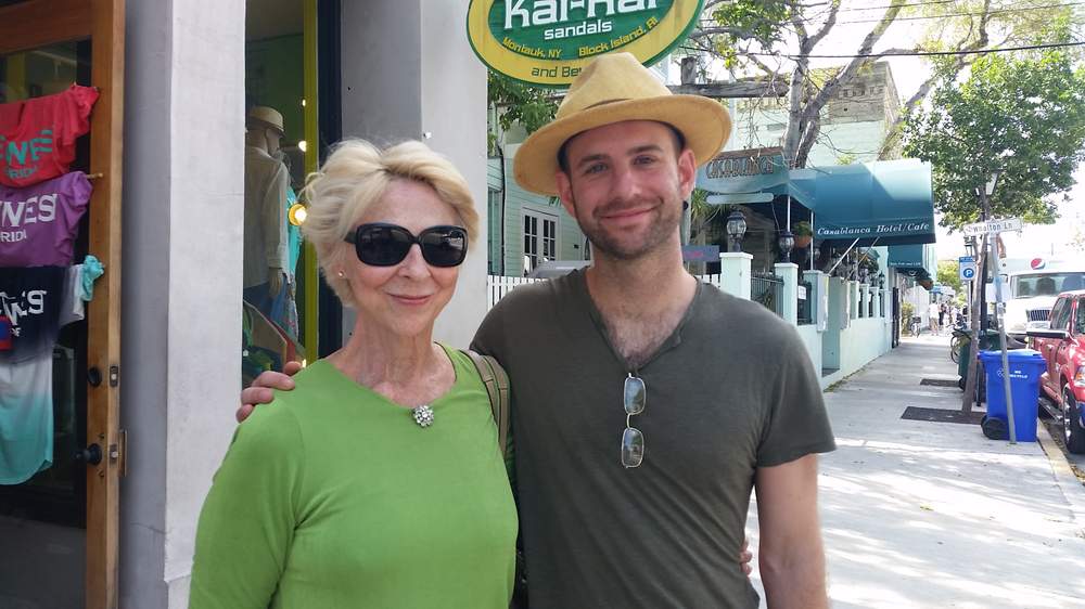Jeff Ernsthausen and June Keith,  Richard Heyman's assistant,  in Key West. / Contributed