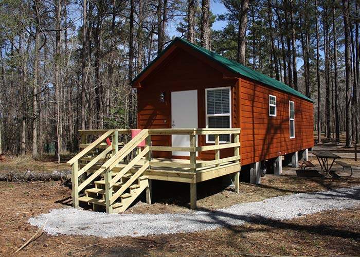 These 408-square-foot cabins at Roland Cooper State Park provide all the amenities of home in the wild. The park is about an hour southwest of Montgomery. CONTRIBUTED BY ALABAMA TOURISM DEPARTMENT