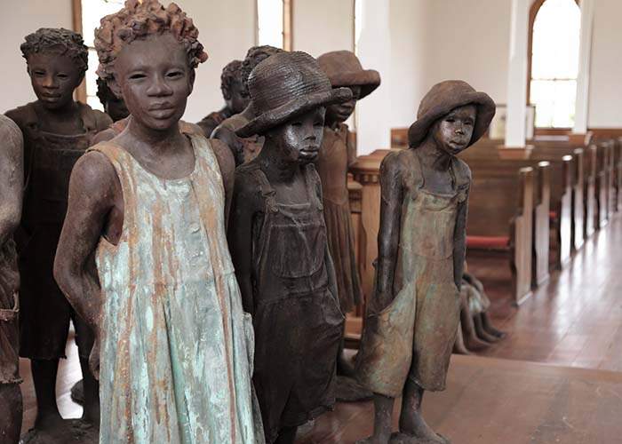 Whitney Plantation opened to the public in 2014, offering educational and somber tours focusing on slavery. The Children of Whitney statues were created by Woodrow Nash. CONTRIBUTED BY WHITNEY PLANTATION