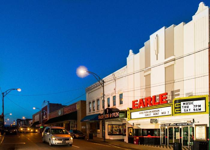 The Earle Theatre in Mount Airy, N.C., stages the nation’s second-longest-running live radio show, among other performances and movie screenings. CONTRIBUTED BY HOBART JONES