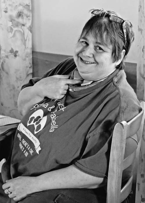 Karen Shirk owns 4 Paws for Ability in Xenia, Ohio, which trained Barkley for the Schwenker family. Contributed by HarperCollins