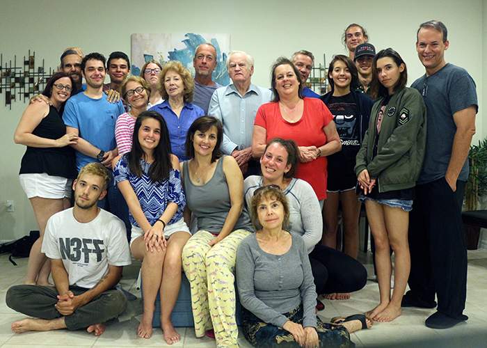 At a family reunion in Orlando, Viki (left) with her new family. Contributed photo