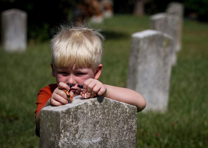Among Henry’s favorite toys are his Legos “Star Wars” characters. Gray found them helpful when explaining the Civil War to his son.