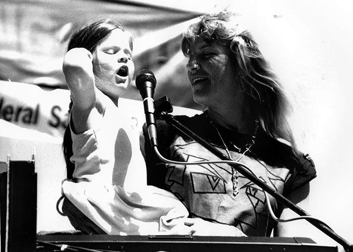 As a child, Page often toured with Caroline and occasionally sang on stage. Contributed photo