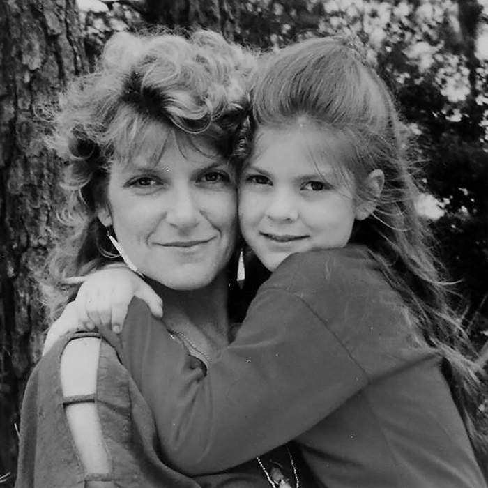 Caroline and Page in 1991. Contributed photo