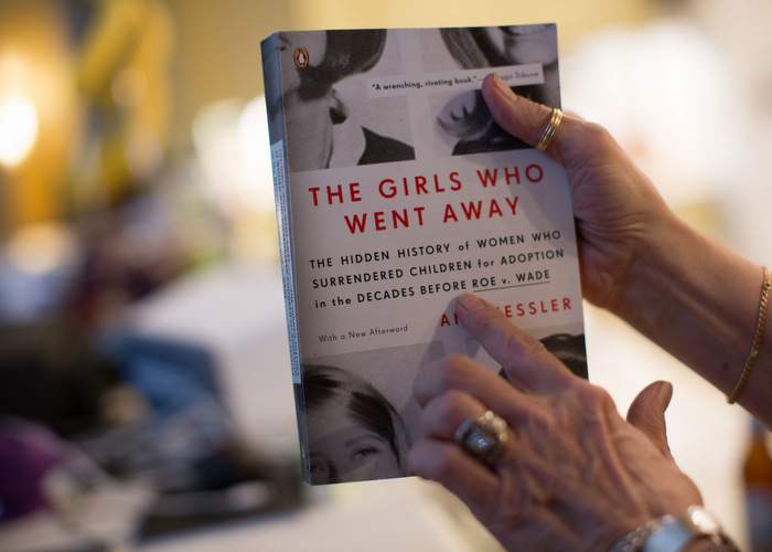 Leslie's story about giving up her first two children for adoption is featured in the book “The Girls Who Went Away.” 